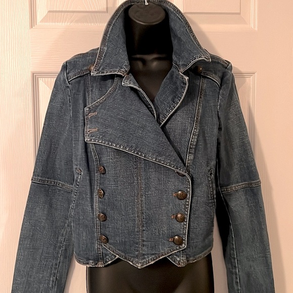 Military Jean Jacket by Free People! - Picture 2 of 11